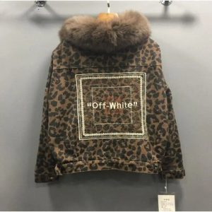 Veste léopard off white.